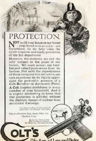Colt 1924 protection theme ad