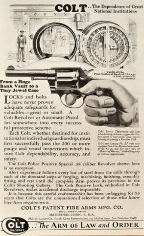 Colt 1929 bank vault ad
