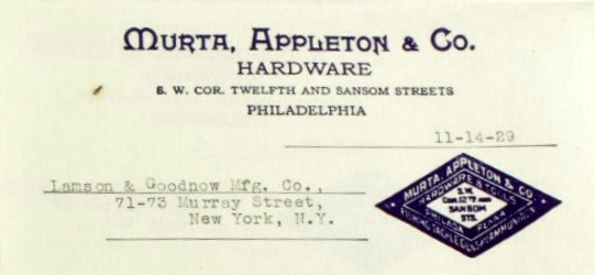 Murta, Appleton & Co. Hardware
