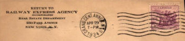 Railway Express Agency 1934 cover