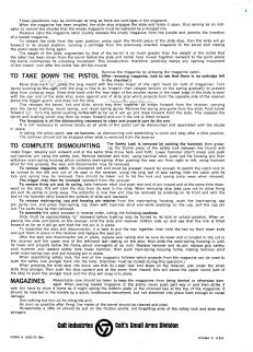 Colt MK IV/series 70 instruction sheet page 4