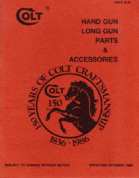 Oct. 1985 Colt handgun, long gun, accessories catalog