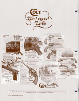 1991 Colt parts and accessories catalog back cover