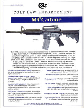 Colt 2003 law enforcement AR15 m4