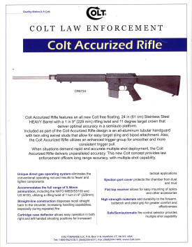 Colt 2003 law enforcement AR15 accurized rifle