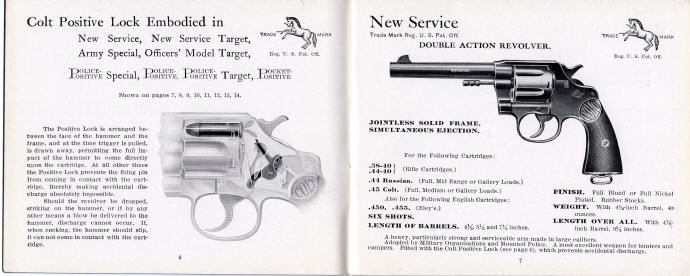 1911-2 Colt catalog New Service revolver