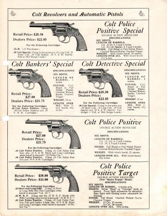 Colt Revolvers and Automatic Pistols 1929 IPL Catalog page 2