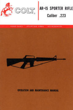 1972 Colt sporter rifle manual A-11-72