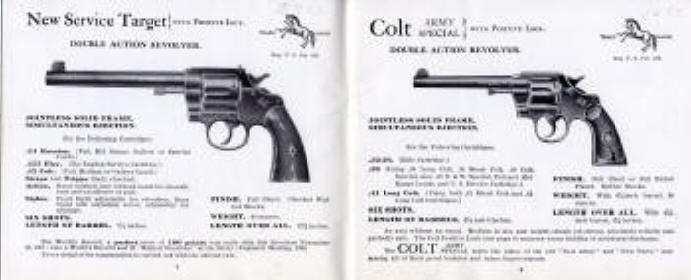 Colt New Service Target and Army Special revolvers