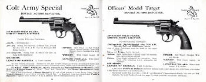 1915 Colt Army Special and Officers Model Target