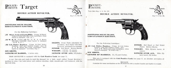 police positive target and pock positive revolvers