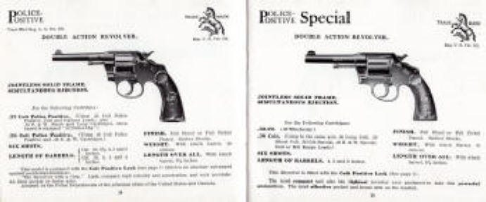 police positive and police positive speical revolvers