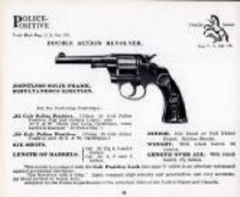 Colt 1921 catalog Police Positive .38