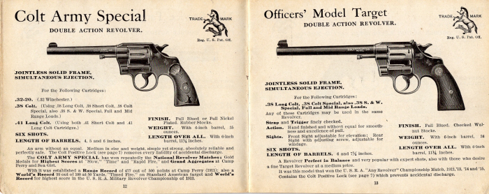 Colt 1922 A-64-2D army special and officers model target