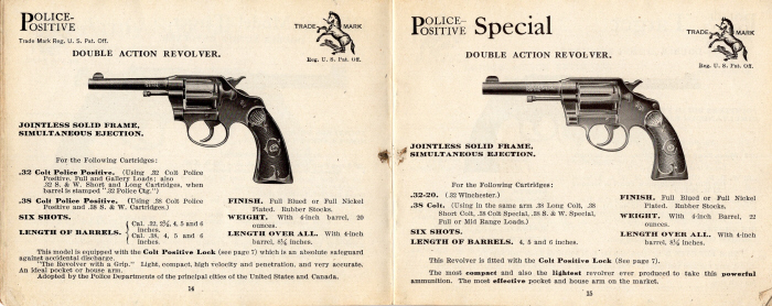 Colt 1922 A-64-2D polilce positive and police positive special