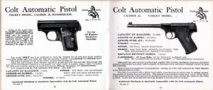 Colt 1922 automatic pistol .25 and .22