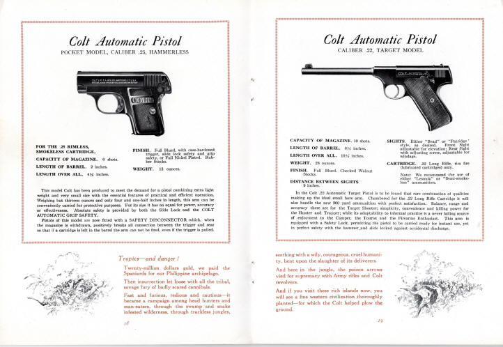 Colt 1924 automatic .25 and .22