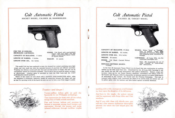 1926 automatic .25 and .22 pistols