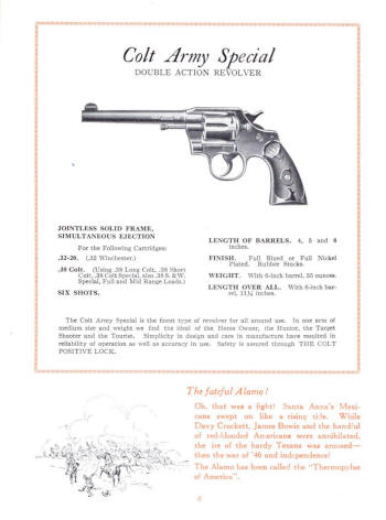 Colt 1926 army special revolver