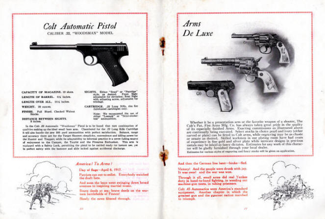 1927 .22 woodsman automatic target pistol