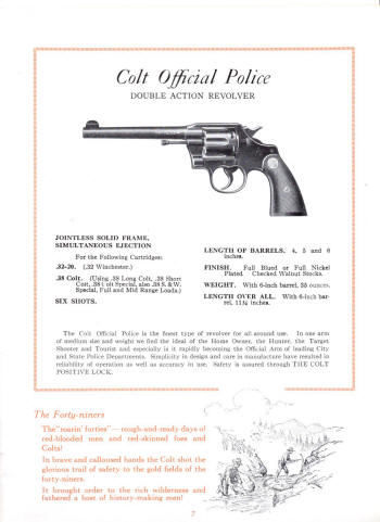1927 revolver: official police
