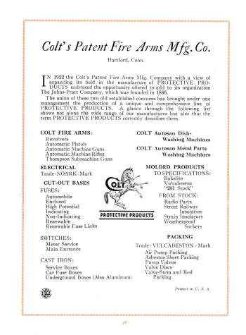 1927 colt ad