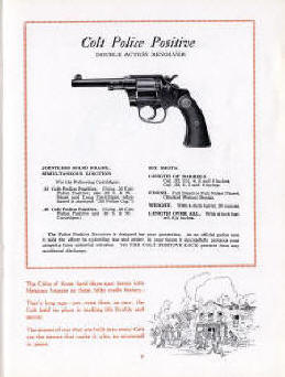 Colt 1928 catlog  Officer's Model Target and Police Positive