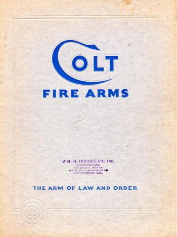 Colt 1929 catalog