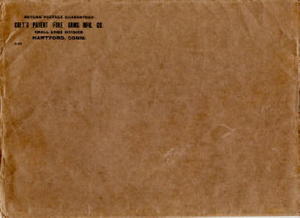 Colt 1930 mailer brown envelope