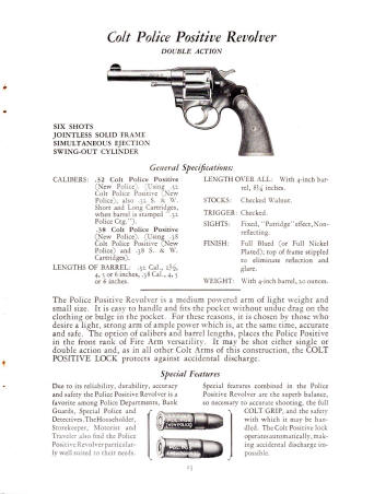 1931 Colt revolver: police positve