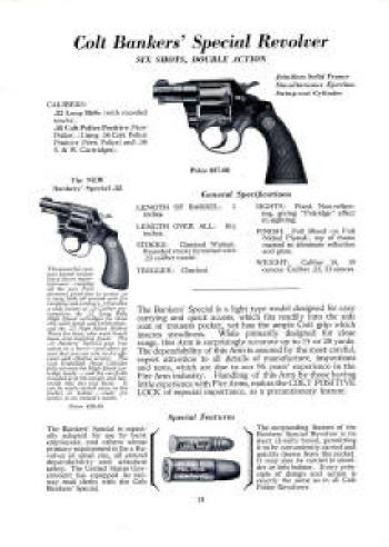 1930's Colt Banker's Special revolver