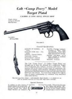 1930's Colt 'Camp Perry' with 8 in. barrel pistol