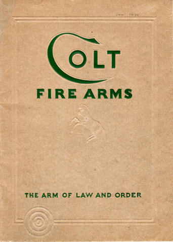 Colt Fire Arms Jan. 1935 Catalog