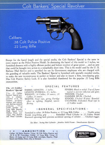 Colt 1936 Catalog bankers' special