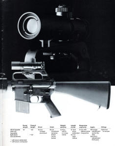 AR-15 scope mounted on carry handle