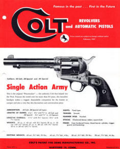Colt's revolvers and automatic pistols catalog 1957 A-79-4