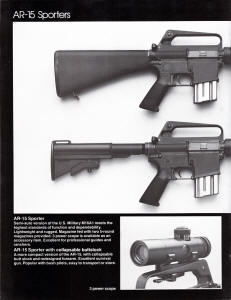 Colt AR-15 Sporter rifle and carbine-a