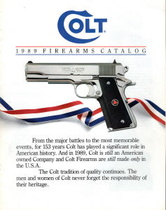 Colt 1989 catalog