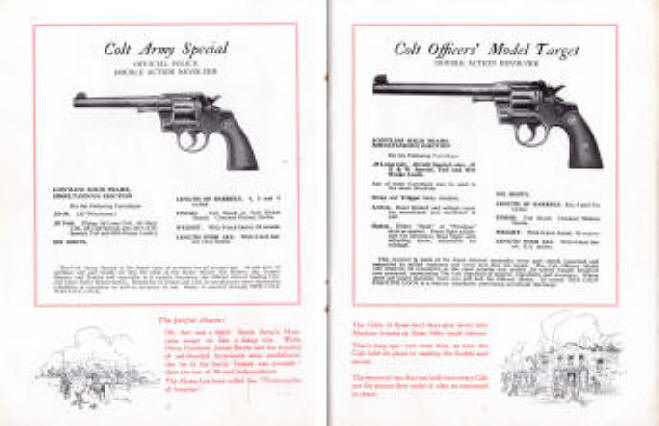 1927 colt army special and officers model target revolvers