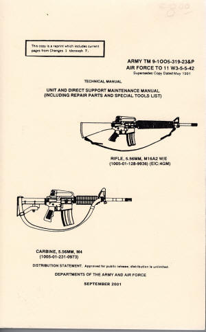 2001 colt carbine and rifles manual for Army and Air Force use