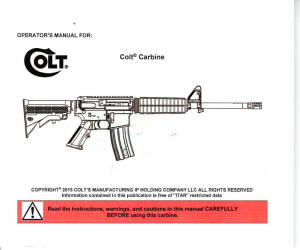 Colt 2015 operators carbine manual
