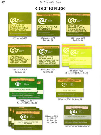 Colt AR-15 and AR-16 operator manuals from Ogle