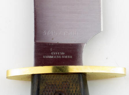 Colt CT-1-LTD Bowie Knife c. 1993 blade logo -1