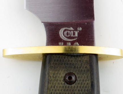 Colt CT-1-LTD Bowie Knife c. 1993 blade logo -2