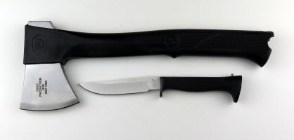 Colt hatchet and knife