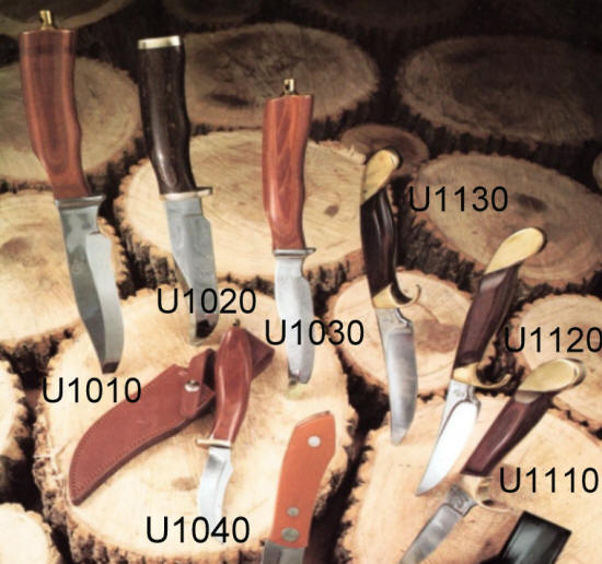 Colt catalog knife list with model numbers