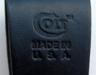 1995 Colt  CT-8 fixed blade knife sheath colt logo