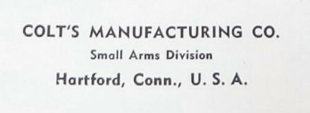 'Colt's Manufacturing Company'