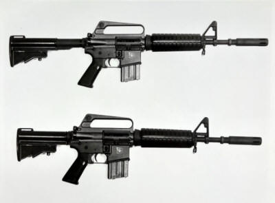 Colt AR-15 carbine with collapsable stock