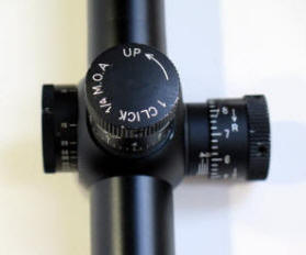 windage and elevation adjustment knobs